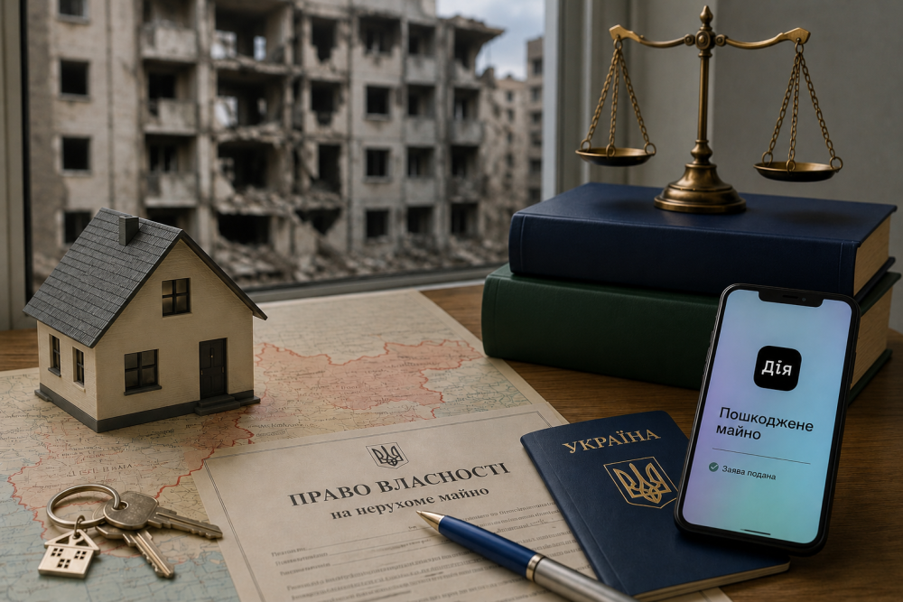 НА зображенні на столі лежать документ які треба оформити щоб підтвердити права на майно на ТОП