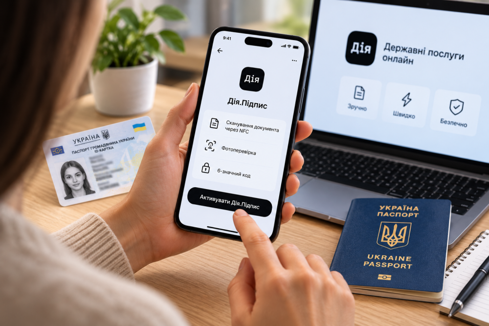 Як зробити Дія.Підпис у 2026 році — активація через NFC і фотоперевірку